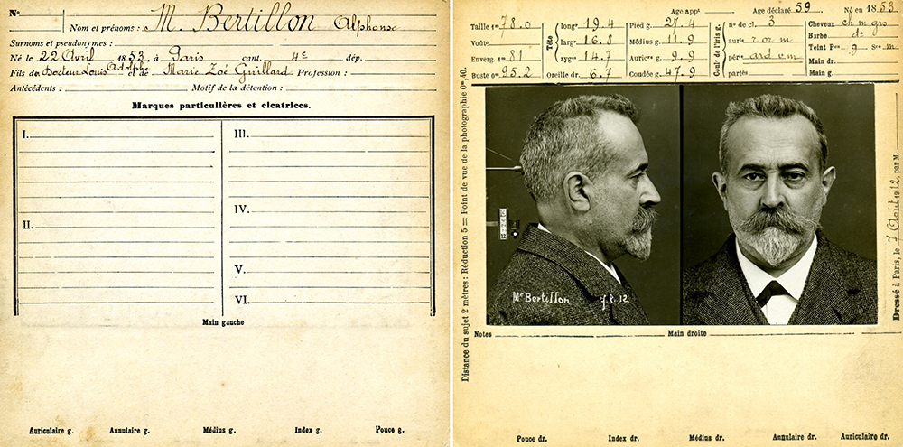 fiche de criminels identifiés